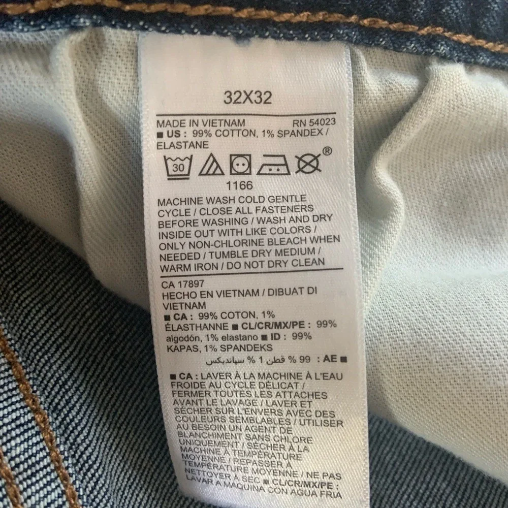 OLD NAVY Men's Basic Straight Built In Flex Dark Wash Jeans 32x32
